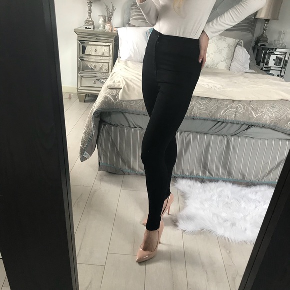 American Appare High Waist Skinny Jeans Pants - Picture 3 of 7